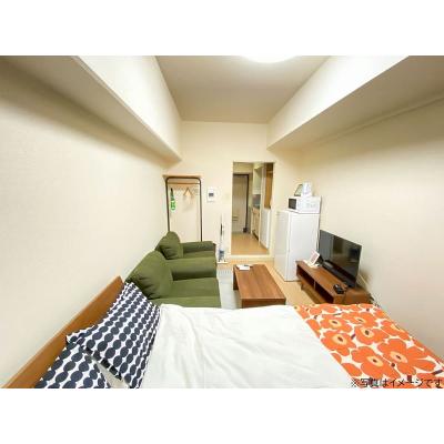 ユニオンマンスリー相模原４　404　1R・セミダブル・くつろぎstyle☆コンビニまで徒歩圏内/2人掛けソファ＆セミダブルベッドがあるお部屋の物件画像