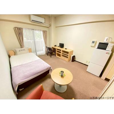 ユニオンマンスリー千葉本八幡１　203　1R・シングル☆◆インターネット固定回線(有線)無料の部屋◆デスク＆チェア付きでリモートワーク・テレワークにも最適♪安心のオートロック完備♪の物件画像