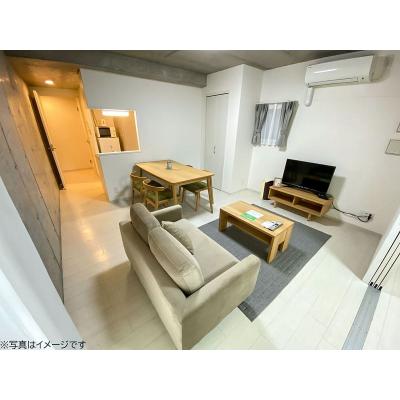 ●2026年4月26日から入居可●ユニオンマンスリー新日本橋レジデンス１　203　1LDK・セミダブル・くつろぎstyle☆◆インターネット固定回線（有線）無料の部屋◆の物件画像