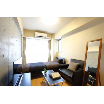 シティマンスリー大崎・百反坂YMハウス　5Bタイプ　【光インターネット（WIFI）無料】【オートロック】【大崎駅徒歩6分】【ソファ】の物件画像