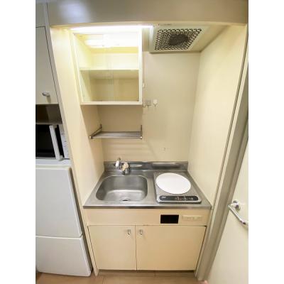 ●2026年4月30日から入居可●ユニオンマンスリー西八王子駅前２　208　1K・セミダブル☆◆インターネット無料の部屋◆安心のオートロック＆モニター付きインターフォン完備♪の物件画像