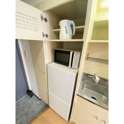 ●2026年4月30日から入居可●ユニオンマンスリー西八王子駅前２　208　1K・セミダブル☆◆インターネット無料の部屋◆安心のオートロック＆モニター付きインターフォン完備♪の物件画像