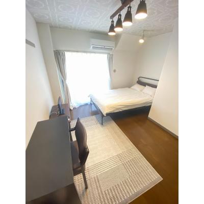 ユニオンマンスリー砂川七番１　215　1R・セミダブル☆人気のデスク＆チェア付き♪■多摩都市モノレール「砂川七番駅」徒歩6分の物件画像