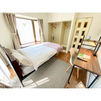 ユニオンマンスリー川口３　401　1K・セミダブル☆◆インターネット固定回線（Wi-Fi）無料の部屋◆人気の角部屋/デスクがあるお部屋の物件画像