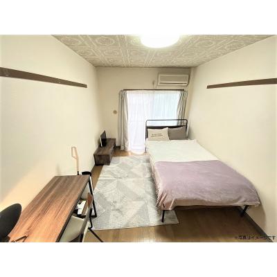 ユニオンマンスリー入間市１　302　1K・セミダブル☆最上階で眺めのいい快適なお部屋♪デスク＆チェア付き♪の物件画像