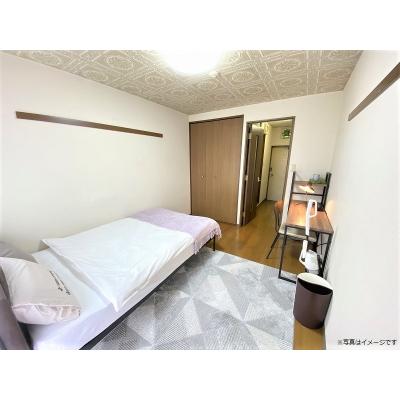 ユニオンマンスリー入間市１　302　1K・セミダブル☆最上階で眺めのいい快適なお部屋♪デスク＆チェア付き♪の物件画像