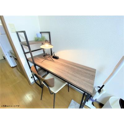 ユニオンマンスリー入間市１　302　1K・セミダブル☆最上階で眺めのいい快適なお部屋♪デスク＆チェア付き♪の物件画像
