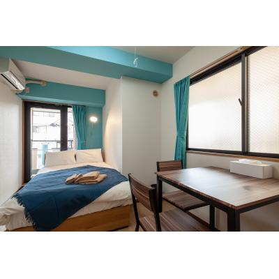 ＃日当たり良し👍＃ゆったりセミダブル＃ネット無料＃駅徒歩4分★トルコブルー405の物件画像