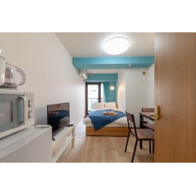 ＃日当たり良し👍＃ゆったりセミダブル＃ネット無料＃駅徒歩4分★トルコブルー405の物件画像