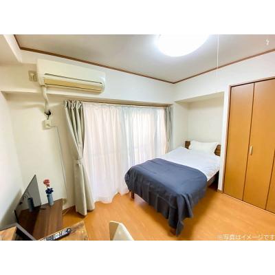 ●2026年5月4日から入居可●ユニオンマンスリー調布３　202　1R・シングル☆人気の２口ガスコンロ＆室内洗濯機のお部屋♪の物件画像