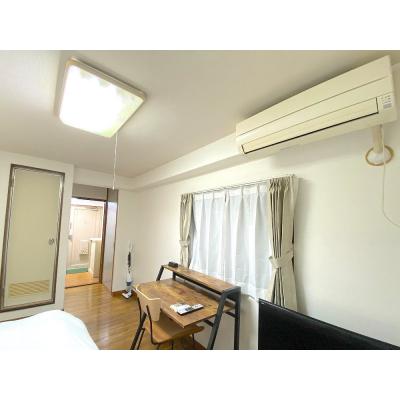 ユニオンマンスリー清瀬２　305　1K・シングル☆■人気の角部屋＆２面採光で快適なお部屋♪デスク＆チェア付き♪の物件画像