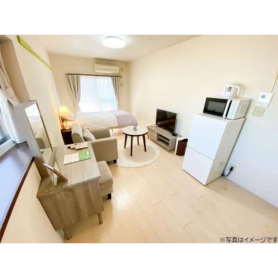 ユニオンマンスリー南林間２　141　1R・シングル☆人気の角部屋＆２面採光♪安心のモニター付きインターフォン完備♪快適なソファ付き♪の物件画像