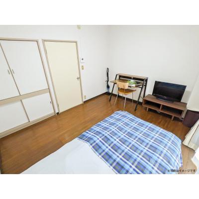 ユニオンマンスリー熊谷３　302　1K・シングル☆安心のモニター付きインターフォン＆デスク・チェア＆洗濯機や冷蔵庫など家電のあるお部屋の物件画像