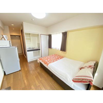 ユニオンマンスリー船橋３　407　1R・セミダブル☆２面採光で明るいお部屋♪オートロック完備♪人気のデスク＆チェア付き♪の物件画像