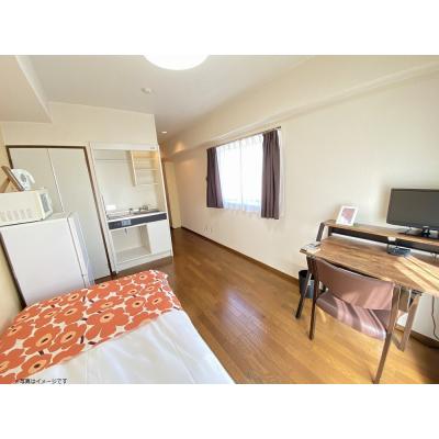 ユニオンマンスリー船橋３　606　1R・シングル☆２面採光で明るいお部屋♪オートロック完備♪人気のデスク＆チェア付き♪の物件画像