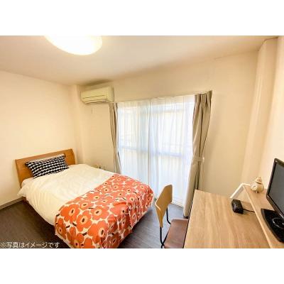 ユニオンマンスリー航空公園駅前１　205　1K・シングル☆人気の角部屋♪モニター付きインターフォン完備♪デスク＆チェア付き♪の物件画像