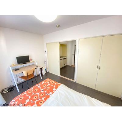 ユニオンマンスリー航空公園駅前１　205　1K・シングル☆人気の角部屋♪モニター付きインターフォン完備♪デスク＆チェア付き♪の物件画像