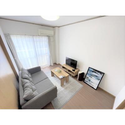 ユニオンマンスリー柏４　102　2DK・ダブル【４名まで】☆生活空間を分けたい方におすすめ♪バストイレ別、ダイニングテーブルやソファ付き♪の物件画像