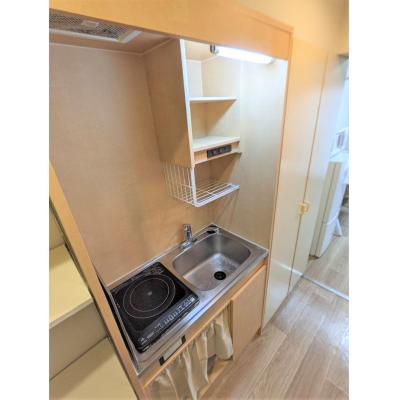 ユニオンマンスリー柏６　104　1R・シングル☆安心のモニター付きインターフォン＆デスク・チェア＆電子レンジなど生活家電のあるお部屋の物件画像