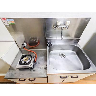 ●2026年4月27日から入居可●ユニオンマンスリー久米川２　206　1R・セミダブル☆バストイレ別＆モニター付きインターフォン完備＆２ドア冷蔵庫など生活家電のあるお部屋の物件画像