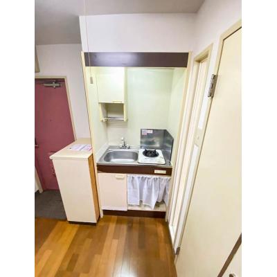 ユニオンマンスリー矢部１　104　1K・シングル☆人気の角部屋♪安心のオートロック＆モニター付きインターフォン♪の物件画像