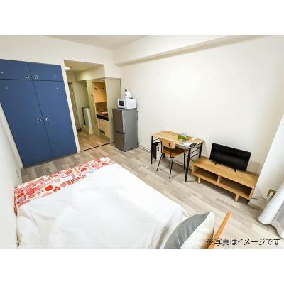 ユニオンマンスリー本厚木３　703　1R・セミダブル☆人気のデスク＆チェア付き♪安心のモニター付きインターフォン＆室内洗濯機♪の物件画像