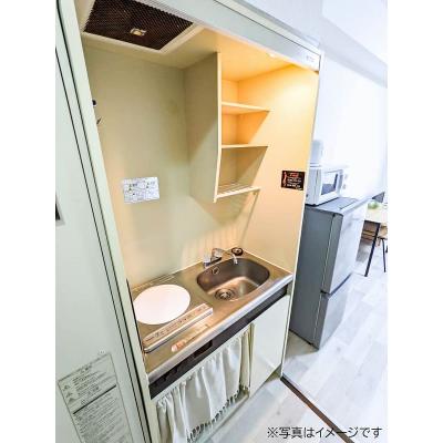 ユニオンマンスリー本厚木３　703　1R・セミダブル☆人気のデスク＆チェア付き♪安心のモニター付きインターフォン＆室内洗濯機♪の物件画像