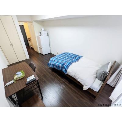 ユニオンマンスリー府中８　104　1R・シングル☆オートロック＆モニター付きインターフォン完備♪人気のデスク＆チェア付き♪の物件画像