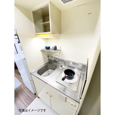 ユニオンマンスリー仙川ソアヴィータ１　202　1R・シングル☆【禁煙ルーム】ソファ・テーブル完備＆洗濯機や冷蔵庫など生活家電のあるお部屋の物件画像