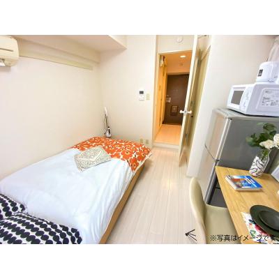 ユニオンマンスリー相模原ソレアード１　907　1K・セミダブル☆橋本駅まで1駅＆町田駅や新横浜駅まで乗換なし/角部屋＆デスク・チェアのお部屋の物件画像