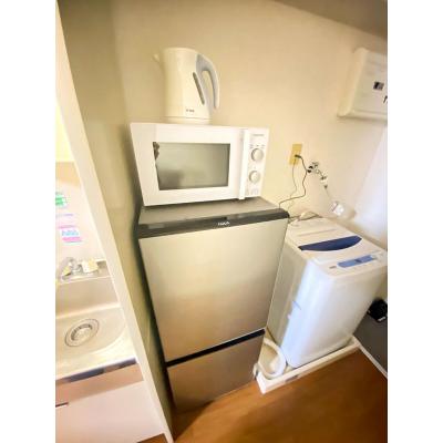 ユニオンマンスリー本郷台１　206　1R・シングル☆角部屋♪インターフォン完備♪デスク・チェアのあるお部屋/横浜栄共済病院まで徒歩約2分の物件画像