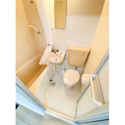 ユニオンマンスリー砂川七番クレール１　102　1R・シングル☆デスク・チェア完備♪洗濯機や冷蔵庫など生活家電のあるお部屋の物件画像