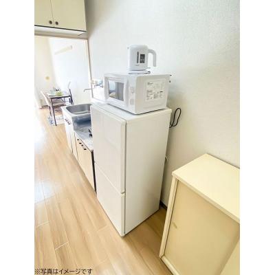 ユニオンマンスリー砂川七番クレール１　102　1R・シングル☆デスク・チェア完備♪洗濯機や冷蔵庫など生活家電のあるお部屋の物件画像