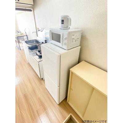 ユニオンマンスリー砂川七番クレール１　201　1R・セミダブル☆人気の角部屋♪生活家電完備＆デスク・チェアのあるお部屋の物件画像