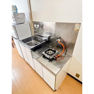 ●2026年4月23日から入居可●ユニオンマンスリー矢野口５　401　1R・セミダブル☆人気の角部屋＆デスク・チェア完備♪冷蔵庫や電子レンジなど生活家電のあるお部屋の物件画像