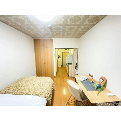 ●2026年4月18日から入居可●ユニオンマンスリー読売ランド前１　112　1R・シングル☆◆インターネット固定回線（有線・Wi-Fi）無料の部屋◆角部屋＆デスク・チェア完備の物件画像