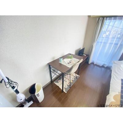 ユニオンマンスリー南柏２　401　1R・シングル☆人気の角部屋＆2面採光♪デスク・チェア完備♪洗濯機や冷蔵庫など生活家電のあるお部屋の物件画像