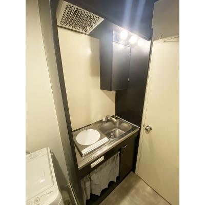 ●2026年2月8日から入居可●ユニオンマンスリー東伏見１　204　1K・シングル☆デスク・チェア完備♪室内洗濯機や冷蔵庫など生活家電のあるお部屋の物件画像