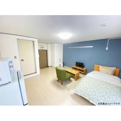 ユニオンマンスリー松戸４　305　1R・シングル☆自炊に嬉しい2口ガスコンロ＆冷蔵庫や電子レンジなどの生活家電完備♪の物件画像