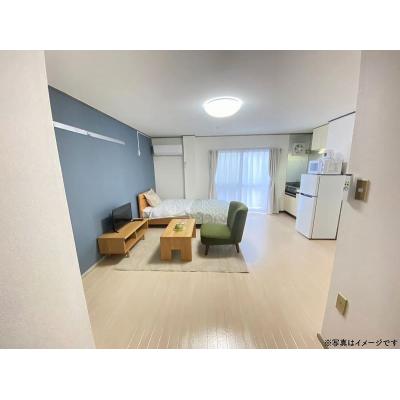 ユニオンマンスリー松戸４　305　1R・シングル☆自炊に嬉しい2口ガスコンロ＆冷蔵庫や電子レンジなどの生活家電完備♪の物件画像