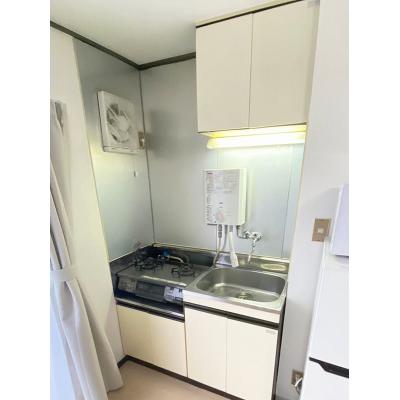 ユニオンマンスリー松戸４　305　1R・シングル☆自炊に嬉しい2口ガスコンロ＆冷蔵庫や電子レンジなどの生活家電完備♪の物件画像