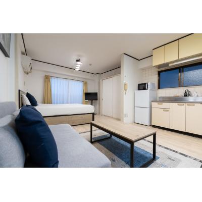 日本橋駅から徒歩6分／人気のなんばエリアまで徒歩圏内／入居最大4人／Wi-Fi無料／ラフィーヌ日本橋 601の物件画像