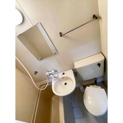ユニオンマンスリー西国分寺３　202　1R・シングル☆2口ガスコンロ＆2ドア冷蔵庫完備で自炊にもオススメ！デスク・チェアのあるお部屋の物件画像