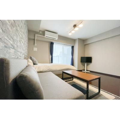 難波駅も徒歩圏内！家具・家電完備/新築のお洒落なお部屋/グランツアリタ日本橋602の物件画像