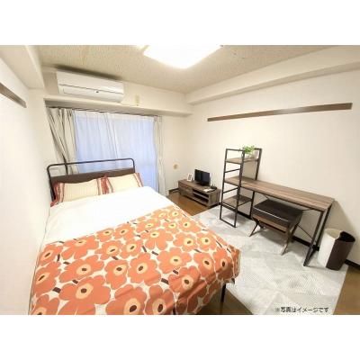 ユニオンマンスリー京王堀之内サンリット１　203　1K・セミダブル☆■1棟複数室ありで法人もまとめて入居可♪女性も安心の室内洗濯機♪無料の駐輪場もあり♪■京王相模原線の物件画像