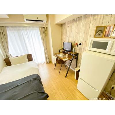 ユニオンマンスリー浦安２　312　1K・シングル☆セキュリティ面も安心の建物オートロック付♪室内洗濯機やデスク＆チェアがあるお部屋。物件近くにコンビニがあり便利の物件画像