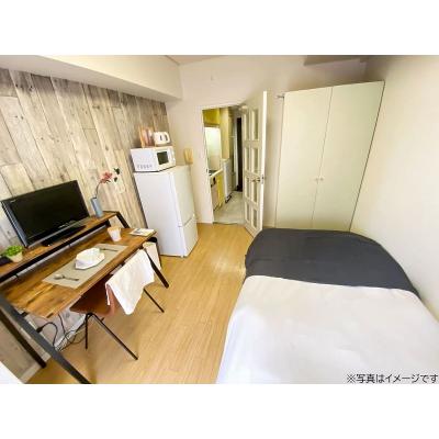 ユニオンマンスリー浦安２　312　1K・シングル☆セキュリティ面も安心の建物オートロック付♪室内洗濯機やデスク＆チェアがあるお部屋。物件近くにコンビニがあり便利の物件画像