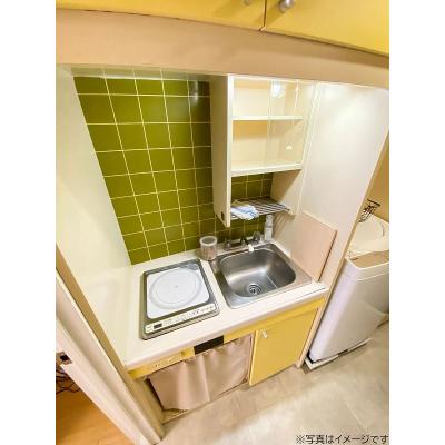 ユニオンマンスリー浦安２　312　1K・シングル☆セキュリティ面も安心の建物オートロック付♪室内洗濯機やデスク＆チェアがあるお部屋。物件近くにコンビニがあり便利の物件画像