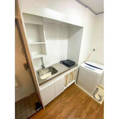 ユニオンマンスリー日進１　203　1K・シングル☆人気の角部屋♪室内洗濯機や２ドア冷蔵庫など生活家電のあるお部屋/JR埼京線＆JR川越線沿線、大宮駅まで1駅＆池袋駅の物件画像