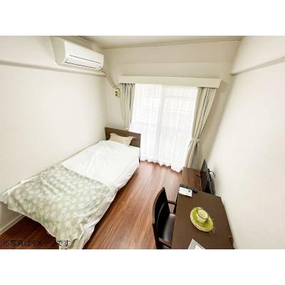 ●2026年5月14日から入居可●ユニオンマンスリー久米川１　403　1R・シングル☆デスク・チェア完備♪モニター付きインターフォン＆洗濯機や冷蔵庫など生活家電のあるお部屋/西武新宿線沿線/所沢駅や高の物件画像